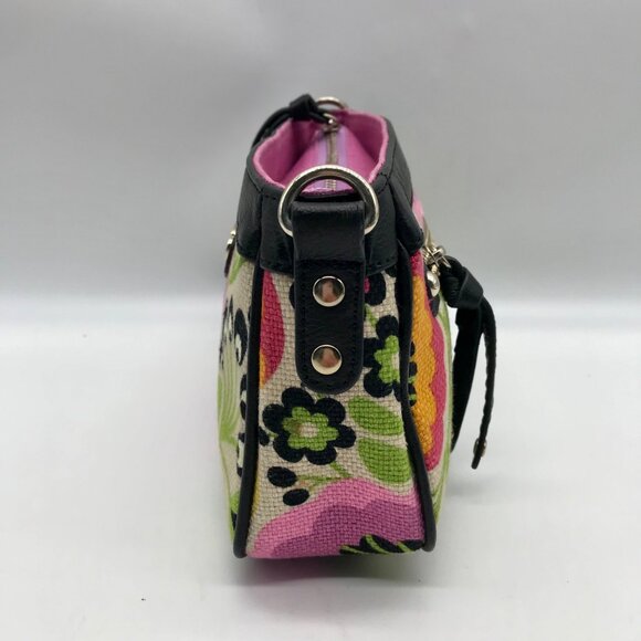 Spartina 449 Ivory Floral Port Passage Crossbody Bag - Picture 4 of 11